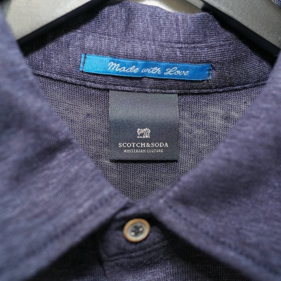 Scotch & Soda Men's Navy Blue Polo Shirt - NWOT - Small - Picture 2 of 5